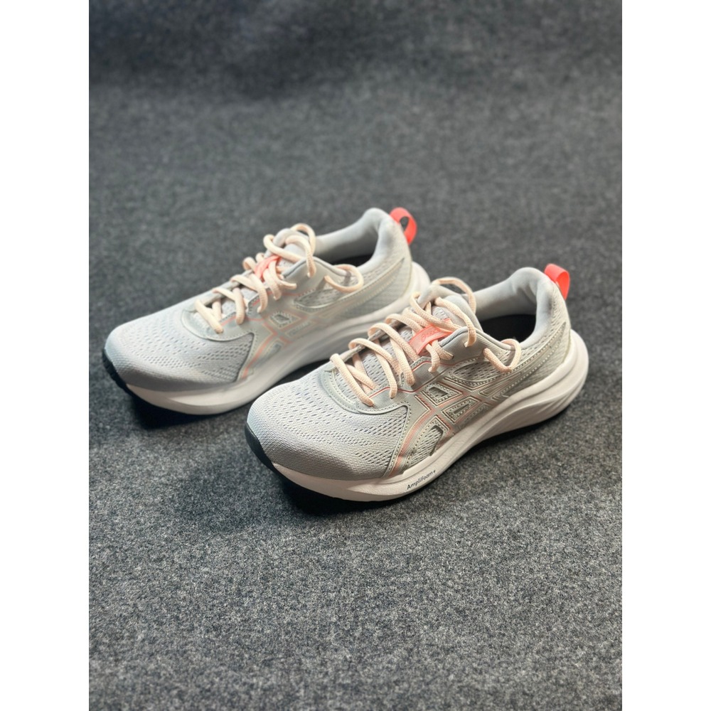 Asics Gel-Contend 9 Womens 8.5 Wide Running Shoes Grey Peach 1012B678 - Picture 1 of 11